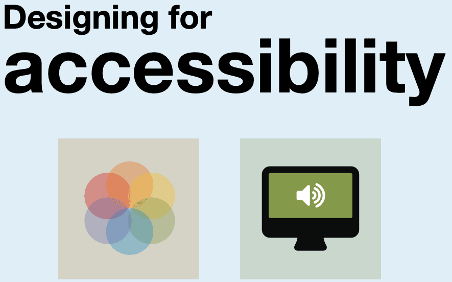 Designing for accessibility text
