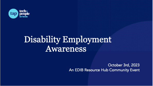 Disability Employment Awareness Text