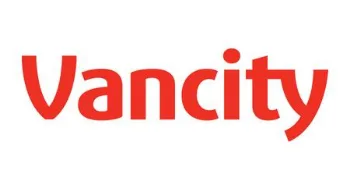 Vancity written in red block letters